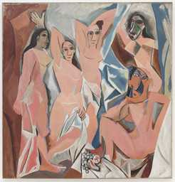 Pablo Picasso. Les Demoiselles d’Avignon. 1907. Oil on canvas, 8′ × 7′ 8″ (243.9 × 233.7 cm). Acquired through the Lillie P. Bliss Bequest. © 2005 Estate of Pablo Picasso/Artists Rights Society (ARS), New York