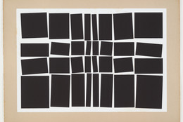Hélio Oiticica. Metaesquema. 1959. Gouache on board. 19 7/8 × 26 3/4″ (50.5 × 68 cm). The Museum of Modern Art. Purchased with funds given by Patricia Phelps de Cisneros in honor of Paulo Herkenhoff, 1997. © 2008 Projeto Hélio Oiticica