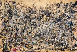 Jackson Pollock. Number 1A, 1948. 1948. Oil and enamel paint on canvas, 68″ × 8′ 8″ (172.7 × 264.2 cm). Purchase. © 2010 Pollock-Krasner Foundation / Artists Rights Society (ARS), New York