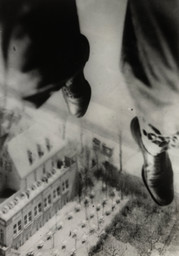 Willi Ruge (German, 1882–1961). Seconds before Landing, from the series I Photograph Myself during a Parachute Jump. 1931. Gelatin silver print, 8 1/16 × 5 9/16″ (20.4 × 14.1 cm). The Museum of Modern Art, New York. Thomas Walther Collection. Gift of Thomas Walther