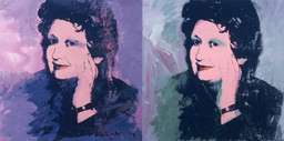 Andy Warhol (American, 1928–1987). Ileana Sonnabend. 1973. Acrylic and silkscreen ink on canvas, two panels, 40 x 80&#34; (101.6 x 203.2 cm). The Sonnabend Collection. © 2013 Andy Warhol Foundation for the Visual Arts/Artists Rights Society (ARS), New York