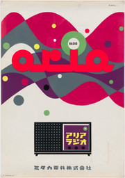 Hiroshi Ohchi. Radio. 1954. Silkscreen, 40 1/2 × 28 1/4″ (102.9 × 71.8 cm). The Museum of Modern Art, New York. Gift of the designer