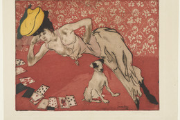 Jacques Villon. The Game of Solitaire (Les Cartes). 1903. Aquatint and etching, plate: 13 11/16 × 17 5/8″ (34.8 × 44.8 cm); sheet: 18 1/16 × 21 5/16″ (45.8 × 54.1 cm). Abby Aldrich Rockefeller Fund. © 2016 Artists Rights Society (ARS), New York / ADAGP, Paris
