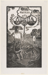Paul Gauguin. Noa Noa (Fragrant Scent) from Noa Noa (Fragrant Scent). 1894, printed 1921. One from a series of eight woodcuts, composition: 14 × 8 1/16″ (35.5 × 20.5 cm); sheet: 16 5/8 × 10 9/16″ (42.3 × 26.8 cm). Publisher: Pola Gauguin, Copenhagen. Printer: Pola Gauguin, Copenhagen. Edition: 100. Lillie P. Bliss Collection. Photo: Thomas Griesel