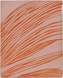 Louise Bourgeois. Untitled. 1965. Gouache on pink card, 12 3/4 × 10 1/8″ (32.3 × 25.6 cm). Gift of Mrs. June Noble Larkin. © 2016 The Easton Foundation/Licensed by VAGA, NY. Photo: John Wronn