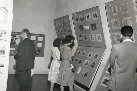 Installation view of Bambi: The Making of an Animated Sound Picture at The Museum of Modern Art, New York