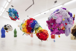 Installation view, Mike Kelley at MoMA PS1, October 13, 2013–February 2, 2014. Photo: Matthew Septimus