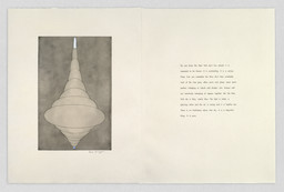 Plate 1 of 8 from the puritan, 1990-1997. Engraving, with selective wiping, gouache, and watercolor additions. Collection Louise Bourgeois Trust, New York. © 2017 The Easton Foundation/Licensed by VAGA, NY. LN2017.750.h