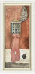 Femme Maison, 1946-47. Oil and ink on linen. Collection Louise Bourgeois Trust, New York. © 2017 The Easton Foundation/Licensed by VAGA, NY. LN2017.745