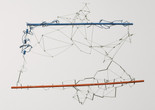Gego (Gertrud Goldschmidt). Drawing without Paper 84/25 and 84/26. 1984 and 1987. Enamel on wood and stainless steel wire, 23 5/8 x 34 5/8 x 16 3/4″ (60 x 88 x 40 cm). The Museum of Modern Art, NY. Gift of Patricia Phelps de Cisneros in honor of Susan and Glenn Lowry. Copyright © 2017 Fundación Gego