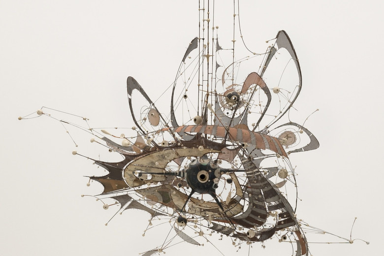 Lee Bontecou (American, born 1931). Untitled. 1980-98. Welded steel, porcelain, wire mesh, canvas, grommets, and wire. 7 x 8 x 6&#39; (213.4 x 243.8 x 182.9 cm). Gift of Philip Johnson (by exchange) and the Nina and Gordon Bunshaft Bequest Fund. © 2018 Lee Bontecou