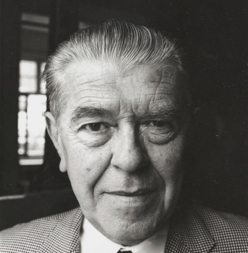 Duane Michals. Photograph of René Magritte. Gelatin silver print, 4 13/16 x 6 11/16&#34; (12.2 x 17 cm). Photographic Archive, Artists and Personalities. The Museum of Modern Art Archives, New York.