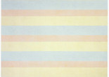 Agnes Martin. With My Back to the World. 1997. Synthetic polymer paint on canvas, six panels, each 60 x 60&#34; (152.5 x 152.5 cm). Fractional and promised gift of the Ovitz Family Collection. © 2018 Estate of Agnes Martin/Artists Rights Society (ARS), New York