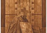 Charles White. Black Pope (Sandwich Board Man). 1973. Oil wash on board, 60 × 43 7/8&#34; (152.4 × 111.4 cm). Richard S. Zeisler Bequest (by exchange), The Friends of Education of The Museum of Modern Art, Committee on Drawings Fund, Dian Woodner, and Agnes Gund. © 2018 The Charles White Archives