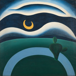 Tarsila do Amaral. The Moon. 1928. Oil on canvas, 43 5/16 × 43 5/16&#34; (110 × 110 cm), Gift of Joan H. Tisch (by exchange)