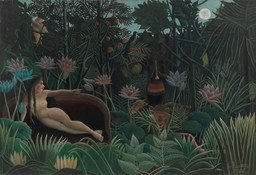 Henri Rousseau. The Dream. 1910. Oil on canvas, 6&#39; 8 1/2&#34; × 9&#39; 9 1/2&#34; (204.5 × 298.5 cm). Gift of Nelson A. Rockefeller