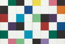 Ellsworth Kelly. Colors for a Large Wall. 1951. Oil on canvas, sixty-four panels. 7&#39; 10 1/2&#34; x 7&#39; 10 1/2&#34; (240 x 240 cm). Gift of the artist. © 2018 Ellsworth Kelly
