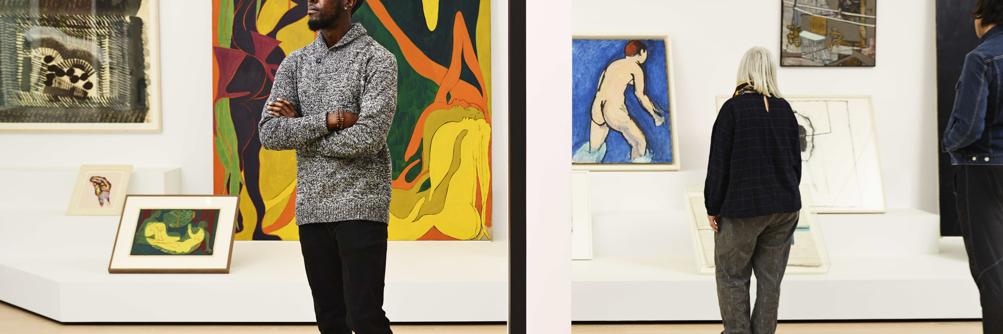 Installation view of The Shape of Shape—Artist’s Choice: Amy Sillman, The Museum of Modern Art, New York, October 21, 2019–April 20, 2020. Photo: Noah Kalina