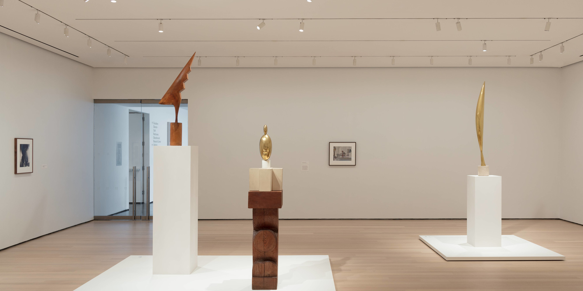 Installation view of the exhibition Constantin Brancusi Sculpture, The Museum of Modern Art, July 22, 2018–June 15, 2019. Photo: Denis Doorly. © 2019 The Museum of Modern Art, New York