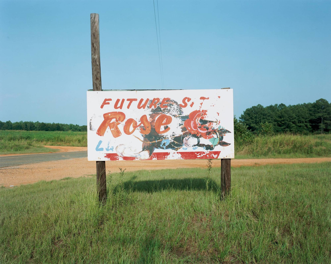William Christenberry. Sign (Future Rose), near Greensboro, Alabama. 1978