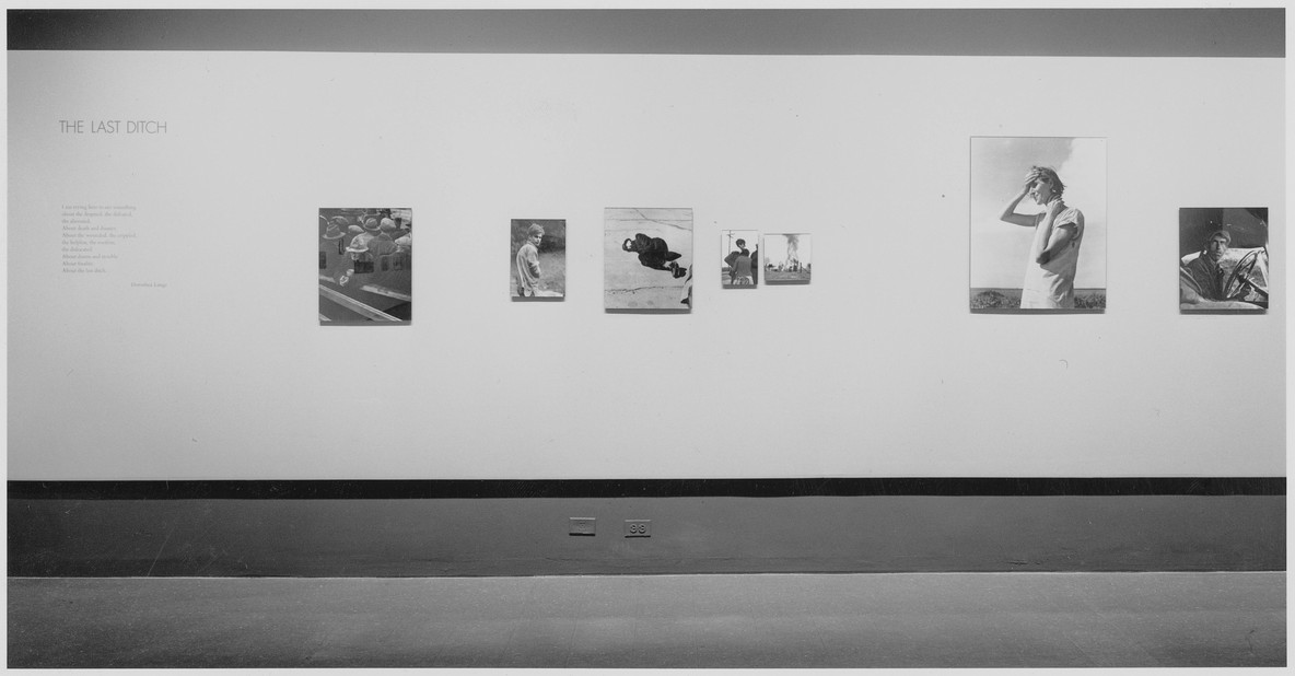 Installation view of Dorothea Lange, The Museum of Modern Art, January 26–April 10, 1966