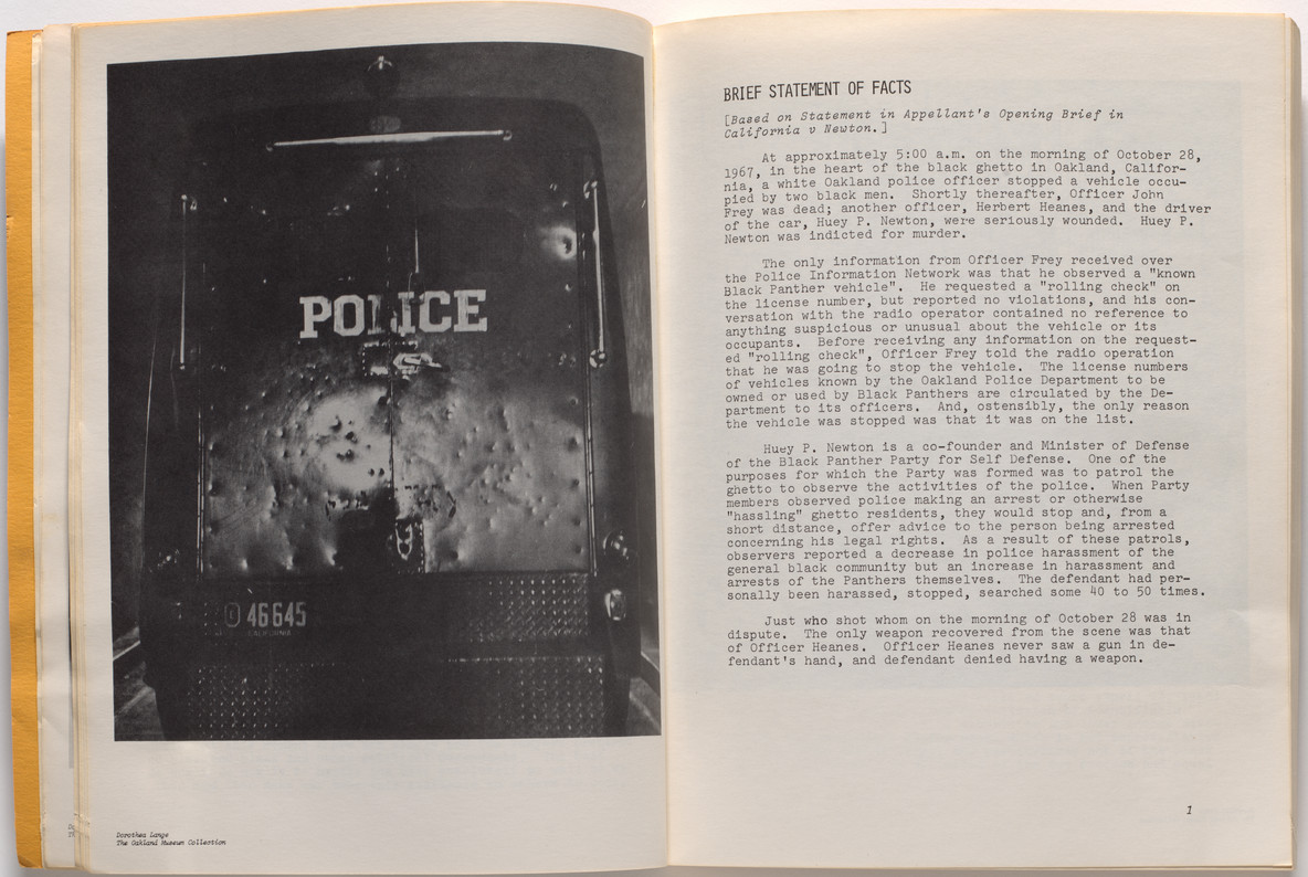 Minimizing Racism in Jury Trials: The Voir Dire Conducted by Charles R. Garry in People of California v. Huey P. Newton, photographs by Dorothea Lange, edited by Ann Fagan Ginger, 1969
