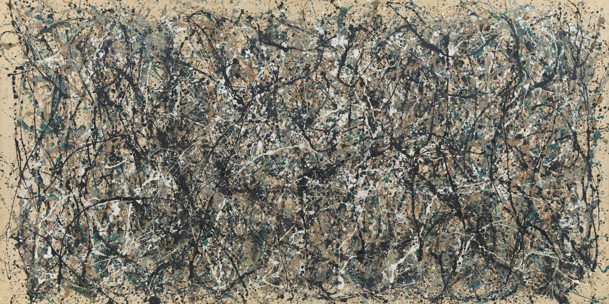 Jackson Pollock. One: Number 31, 1950. 1950. Oil and enamel paint on canvas, 8&#39; 10&#34; x 17&#39; 5 5/8&#34; (269.5 x 530.8 cm). Sidney and Harriet Janis Collection Fund (by exchange). Conservation was made possible by the Bank of America Art Conservation Project. © 2020 Pollock-Krasner Foundation/Artists Rights Society (ARS), New York