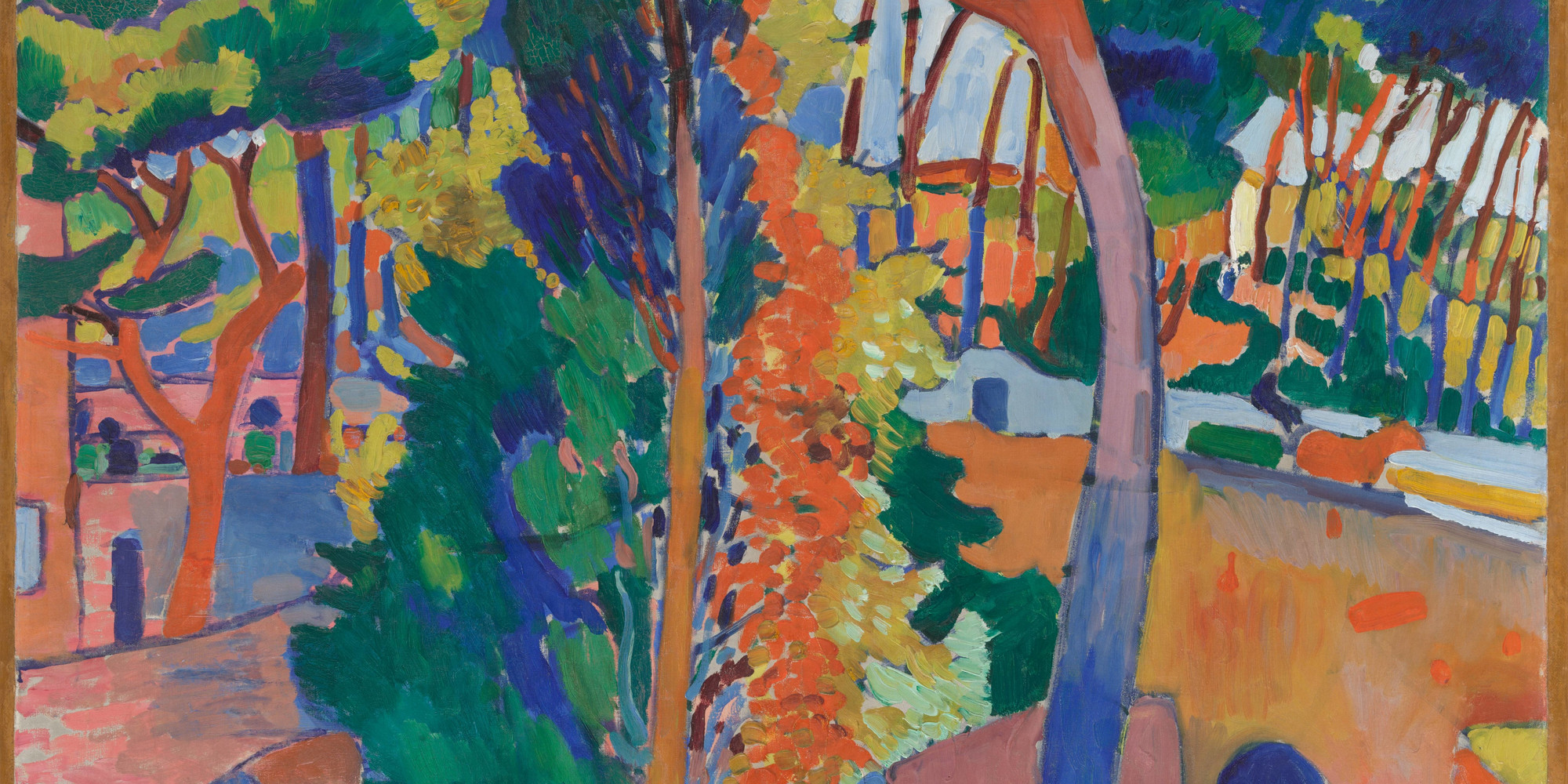 André Derain. Bridge over the Riou. 1906. Oil on canvas, 32 1/2 × 40&#34; (82.6 × 101.6 cm). The William S. Paley Collection. © 2020 Artists Rights Society (ARS), New York/ADAGP, Paris