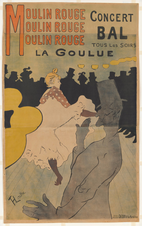 Henri de Toulouse-Lautrec. Poster for Moulin Rouge, La Goulue. 1891