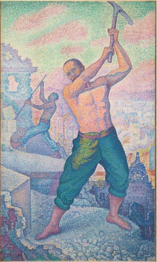 Paul Signac. Le Démolisseur (The Demolition Worker). 1897–99