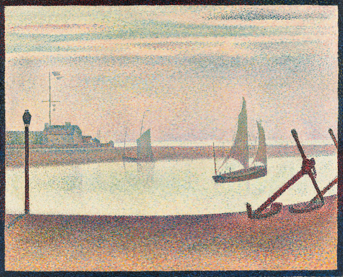 Georges-Pierre Seurat. The Channel at Gravelines, Evening. 1890