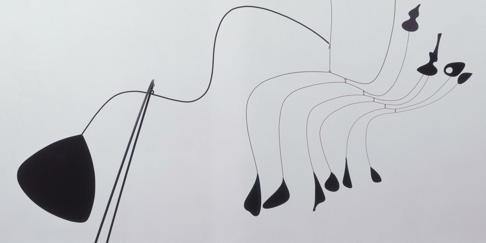 Alexander Calder. Spider (detail). 1939. Painted sheet aluminum, steel rod, and steel wire, 6&#39; 8 1/2&#34; × 7&#39; 4 1/2&#34; × 36 1/2&#34; (203.5 × 224.5 × 92.6 cm). Gift of the artist. © 2021 Calder Foundation, New York/Artists Rights Society (ARS), New York