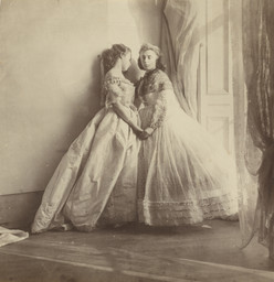 Clementina, Lady Hawarden. Grace Maude and Clementina Maude. c. 1863. Albumen silver print, 9 1/8 x 8 15/16&#34; (23.2 x 22.8 cm). Photo: John Wronn