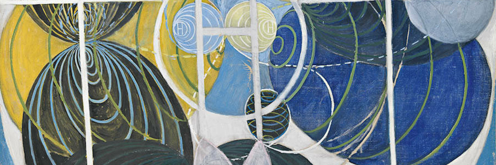 Hilma af Klint. The Large Figure Paintings, The WU/Rose Series, Group III No 5, The Key to All Work to Date. 1907. Oil on canvas, 59 1/16 × 46 7/16&#34; (150 × 118 cm). Photo: Albin Dahlström