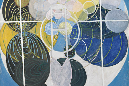Hilma af Klint. The Large Figure Paintings, The WU/Rose Series, Group III No 5, The Key to All Work to Date. 1907. Oil on canvas, 59 1/16 × 46 7/16&#34; (150 × 118 cm). Photo: Albin Dahlström