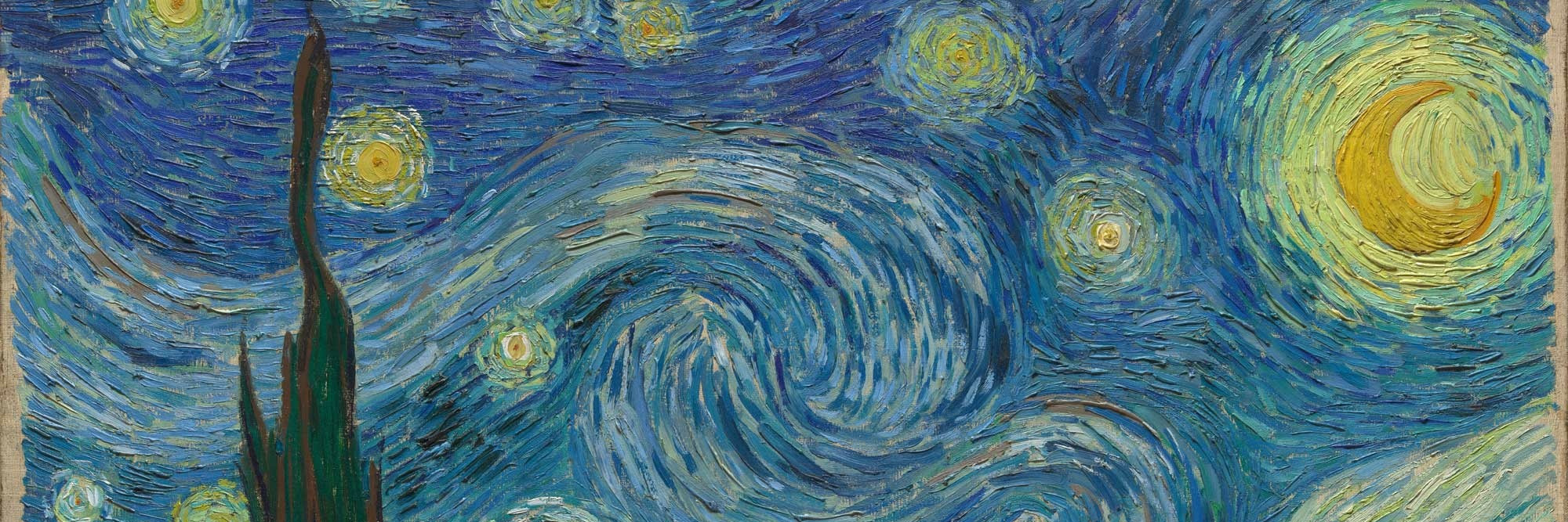 Vincent van Gogh. The Starry Night. 1889. Oil on canvas, 29 × 36 1/4&#34; (73.7 × 92.1 cm). Acquired through the Lillie P. Bliss Bequest (by exchange). Conservation was made possible by the Bank of America Art Conservation Project