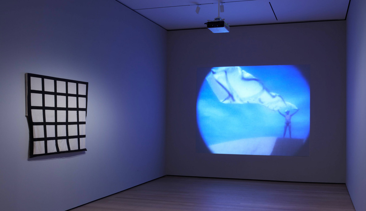 Untitled y La Cosa (Médanos), vista de la exposición Sur moderno: Journeys of Abstraction—The Patricia Phelps de Cisneros Gift, 21 de octubre, 2019–12 de septiembre, 2020, The Museum of Modern Art, New York