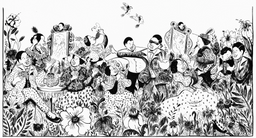 Ebony Flowers. Original illustration for Tourmaline’s Pleasure Gardening walking tour. 2021. Courtesy the artist