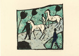Erich Heckel. White Horses (Weisse Pferde). 1912. Woodcut. Publisher: J. B. Neumann, Berlin. Printer: Erich Heckel, Berlin. Edition: approx. 80. Purchase. © 2021 Erich Heckel/Artists Rights Society (ARS), New York/VG Bild Kunst, Germany