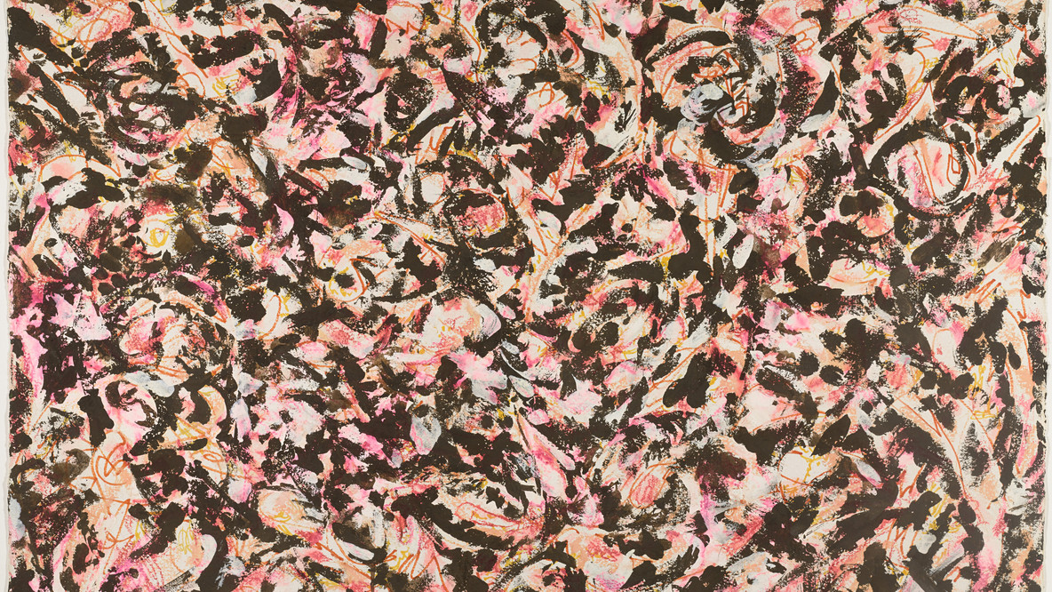 Lee Krasner. Untitled. 1964. Felt-tip pen, pastel, and acrylic on paper, 22 1/4 x 30 3/8&#34; (56.5 x 77.2 cm). Acquired with matching funds from an anonymous donor and the National Endowment for the Arts. © 2021 Pollock-Krasner Foundation / Artists Rights Society (ARS), New York. Photo: John Wronn