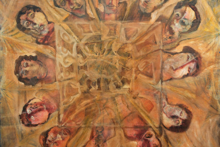 Kamala Ibrahim Ishag. Untitled. 1980/1990. Oil on canvas, 70 7/8 × 69 11/16&#34; (180 × 177 cm). Gift of Marie-Josée and Henry R. Kravis in honor of Jean Pigozzi. © Kamala Ibrahim Ishag