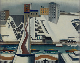 Preston Dickinson. Harlem River. before 1928. Oil on canvas, 16 1/8 x 20 1/4&#34; (41 x 51.4 cm). Gift of Abby Aldrich Rockefeller