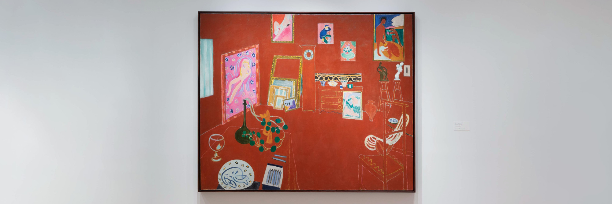 Henri Matisse. The Red Studio. Issy-les-Moulineaux, fall 1911. Oil on canvas, 71 1/4&#34; × 7&#39; 2 1/4&#34; (181 × 219.1 cm). Mrs. Simon Guggenheim Fund. © 2021 Succession H. Matisse/Artists Rights Society (ARS), New York