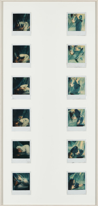 Yeni &amp; Nan. Integraciones contemplativas. 1982. Polaroid SX70. Instalación en la Biennale de Paris, Grand Palais, 1 de octubre de 1982