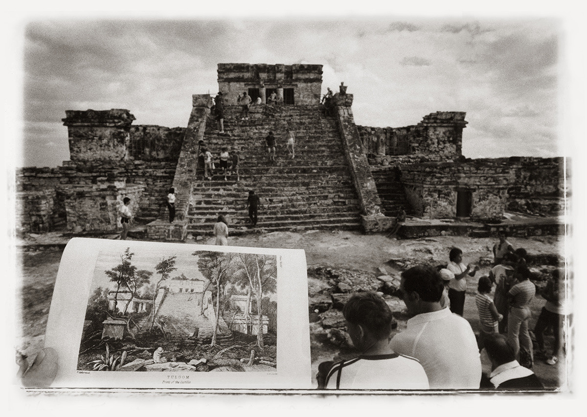 Leandro Katz. Tulúm, after Catherwood [The Castle]. 1985. Gelatin silver print, 16 × 20″ (40.6 × 50.8 cm). Promised gift of Patricia Phelps de Cisneros through the Latin American and Caribbean Fund in honor of May Castleberry. © 2020 Leandro Katz